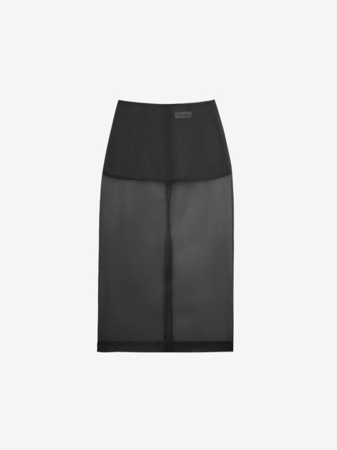 The Frankie Shop Peri Sheer Midi Skirt - Black