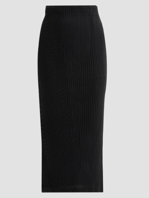 ISSEY MIYAKE Women's Box Pleats Midi Skirt - Black