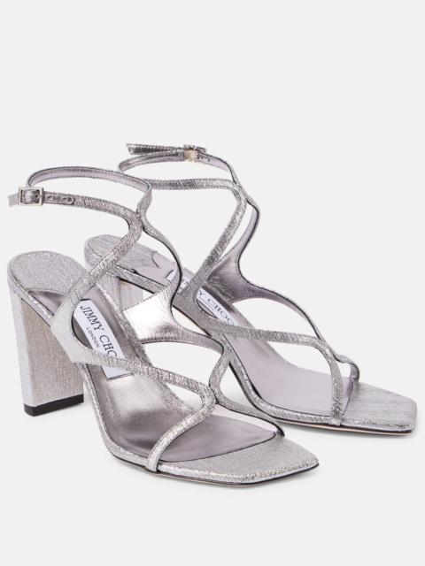 JIMMY CHOO Azie 85 metallic leather sandals
