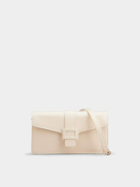 Roger Vivier Viv' Clutch Lacquered Buckle in Leather