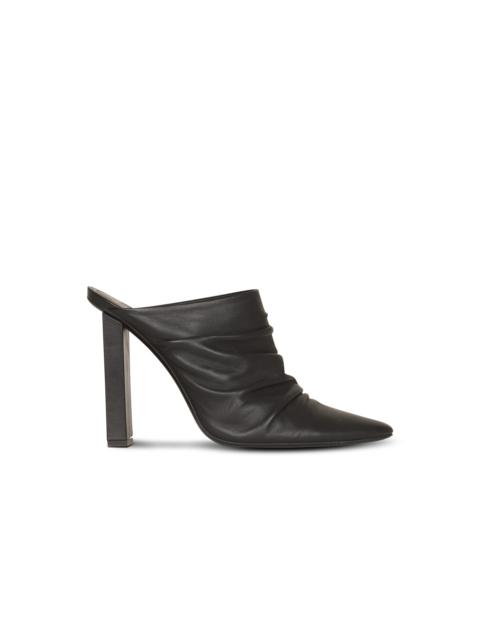 Balmain Draped leather Ulla mules
