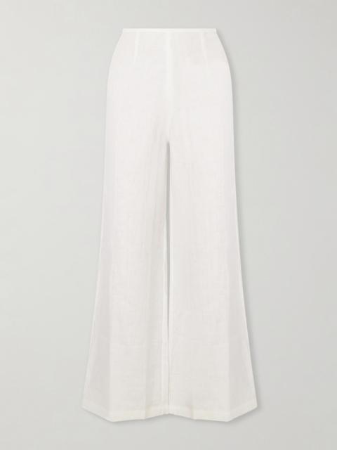 FAITHFULL Syna Linen Straight-leg Pants
