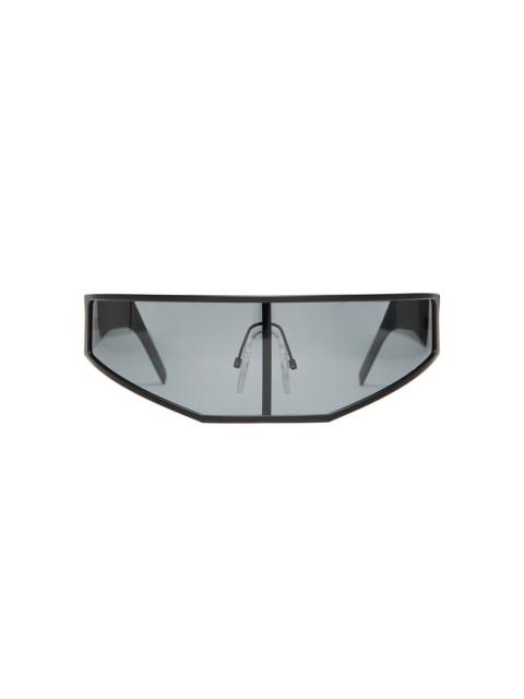 Rick Owens DRKSHDW SUNGLASSES CYCLOPS - BLACK TEMPLES/BLACK LENS