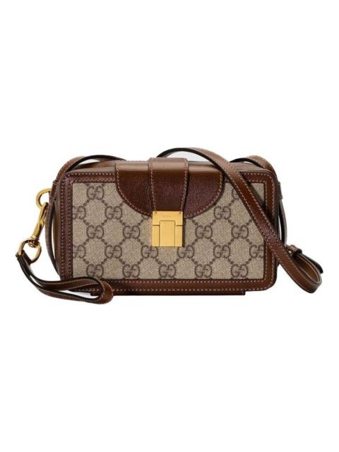 GUCCI (WMNS) Gucci Mini-Sized Single-Shoulder Bag White/Brown 614368-92TCG-8563