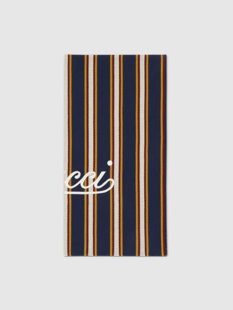 GUCCI Cotton jacquard beach blanket