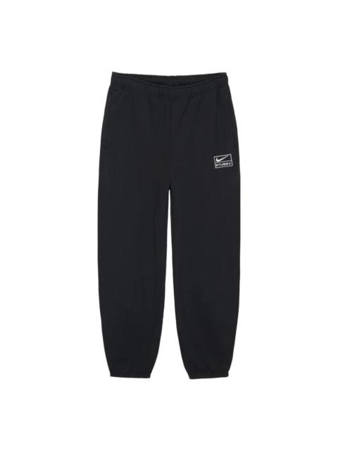 Nike x Stussy Washed Sweatpants 'Black ' DO5297-010