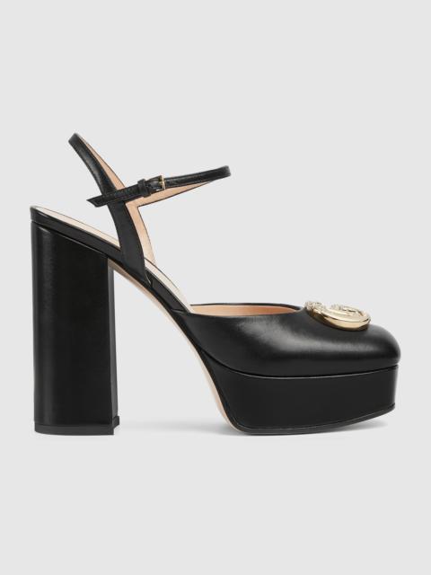 GUCCI Women's platform pump with Double G
