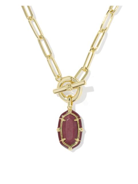 KENDRA SCOTT Elisa Gold Enamel Link and Chain Necklace