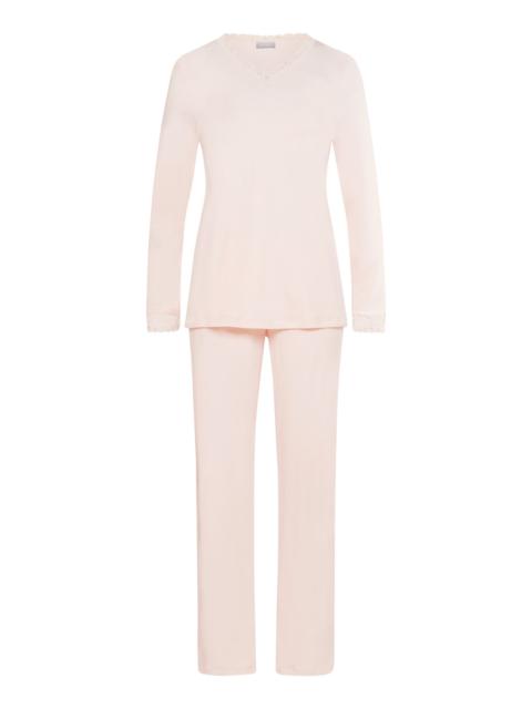 HANRO Moments Lace Trim Cotton Pajama Set