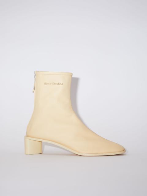 Acne Studios Branded leather boots - Almond beige