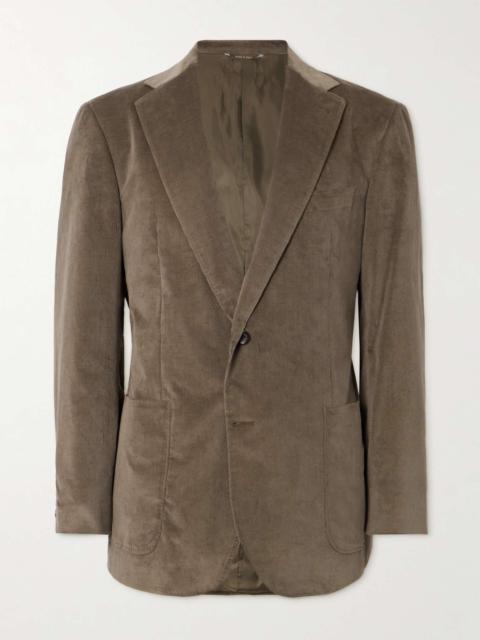Canali Kei Cotton-Blend Corduroy Suit Jacket