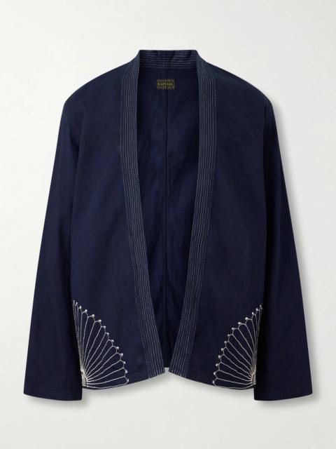 Kapital Kakashi Embroidered Cotton-Twill Overshirt