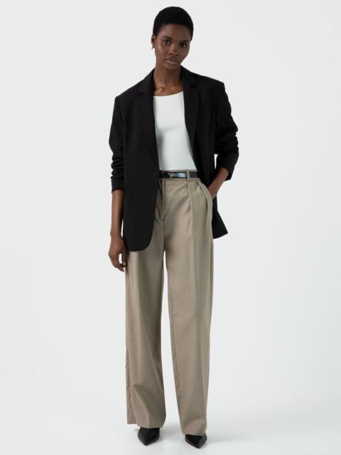 Sunspel Pleated Wool Twill Trouser