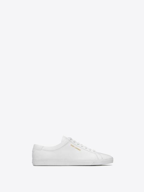 SAINT LAURENT andy sneakers in leather