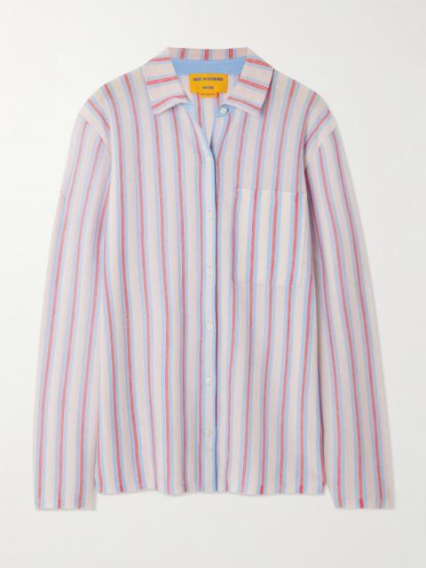 GUEST IN RESIDENCE Showtime Striped Cashmere Shirt