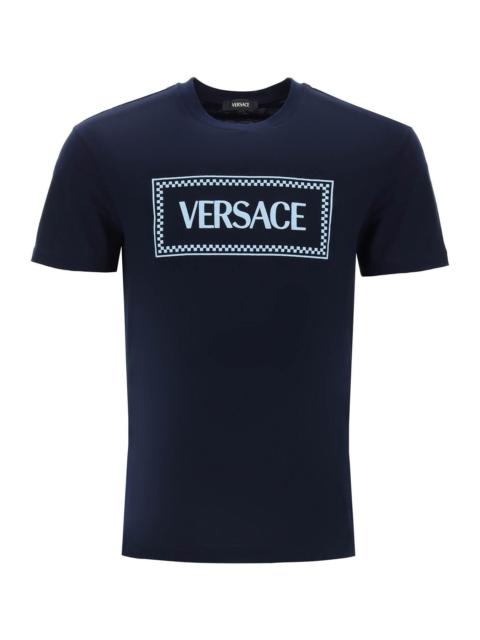 VERSACE EMBROIDERED LOGO T-SHIRT