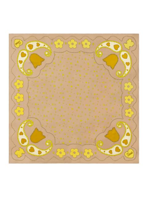 TOUS Square sand-colored Scarf TOUS Motifs Paisley