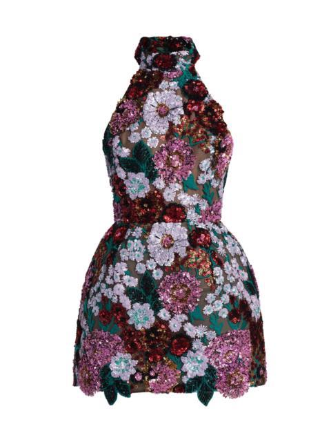 BRONX BANCO Women's Deirdre Halterneck Minidress - Pink Multi