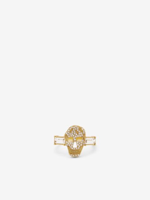Alexander McQueen Pavé Skull Ring
