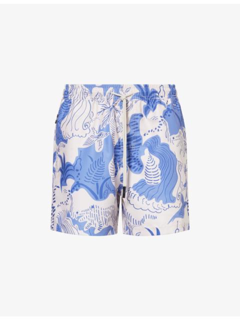OAS Mystea Logo-Tab Swim Shorts
