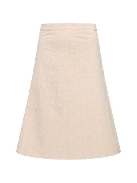 MM6 Maison Margiela pleated poplin skirt