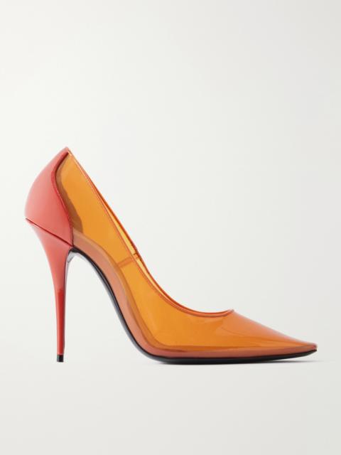 SAINT LAURENT Folie 110 Leather-trimmed Tpu Pumps