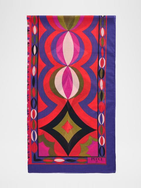 PUCCI Geometric-Print Cotton Pareo