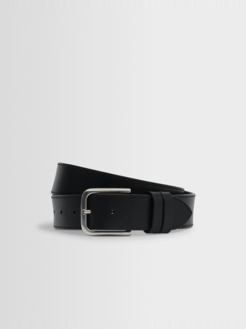 Wax London Paton - Black Leather Belt