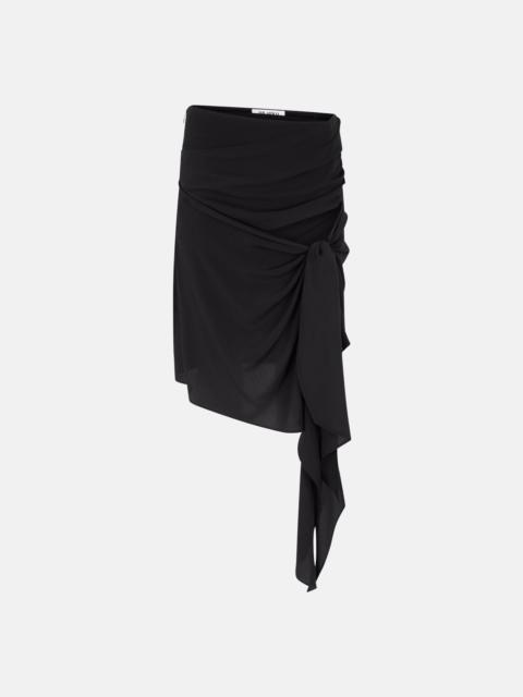 BLACK MIDI SKIRT