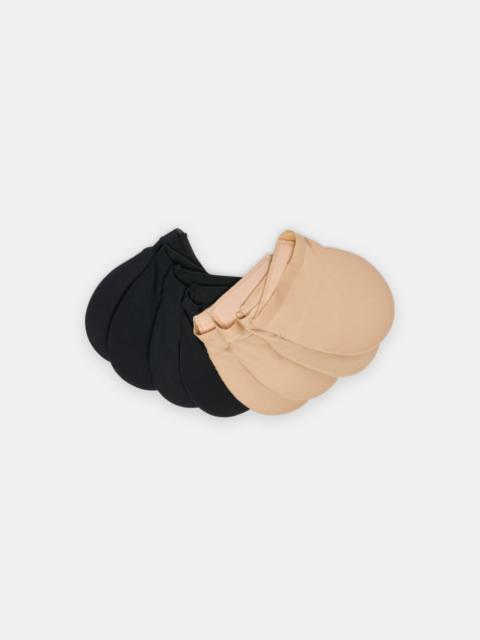 dolce vita 4 PACK CUSHIONED MULE TOE COVER SOCKS TAN BLACK