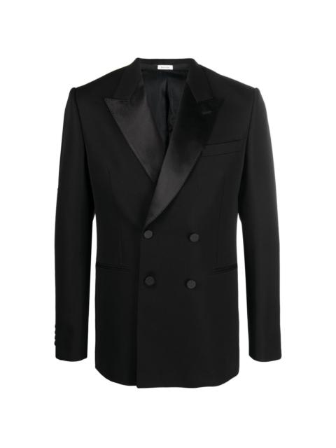 double-breasted wool dinner jacket