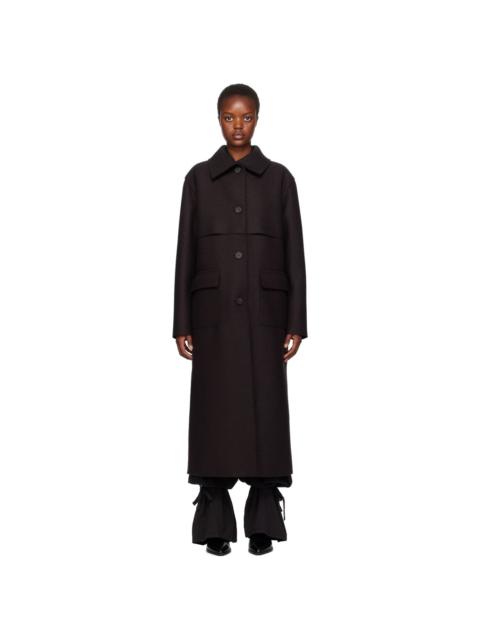 Harris Wharf London Trench-coat marron à double boutonnage