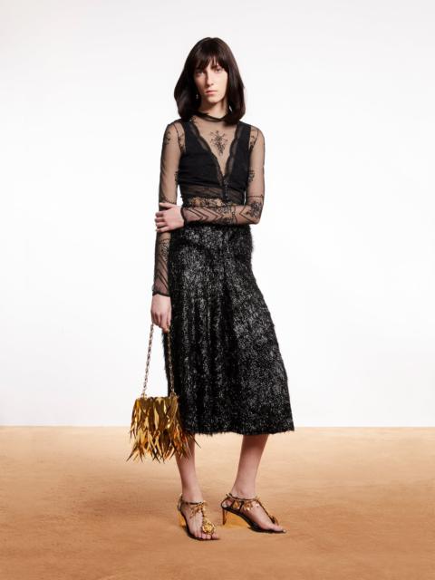 rabanne LONG BLACK SKIRT