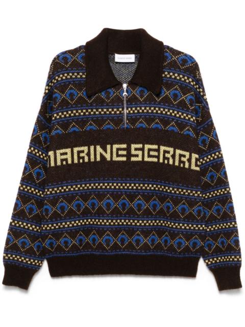 Marine Serre jacquard sweater