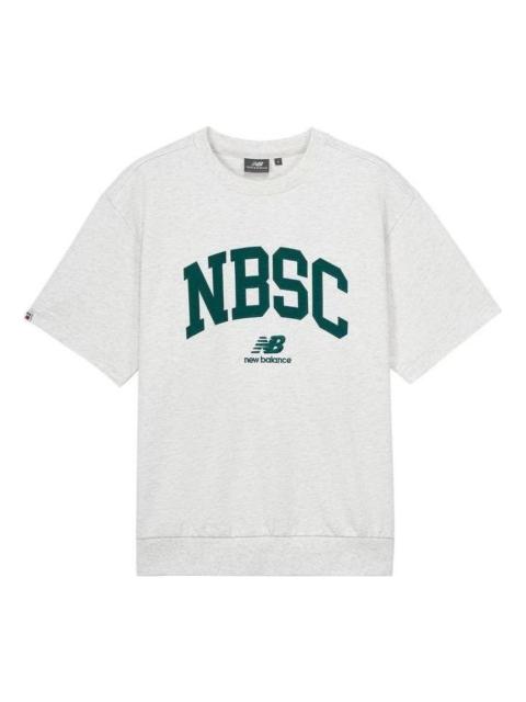 New Balance Logo T-Shirt 'White Green' 5CD25353-OA