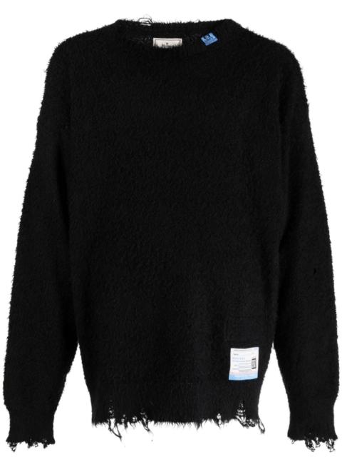 Maison MIHARAYASUHIRO logo-patches distressed-finish jumper