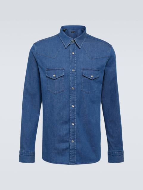 Denim Western shirt