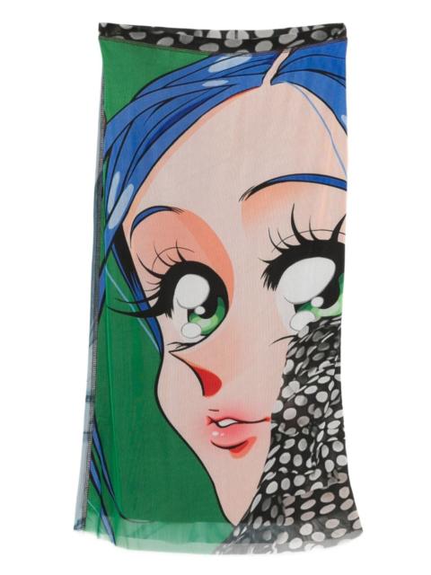 OTTOLINGER printed pencil midi skirt