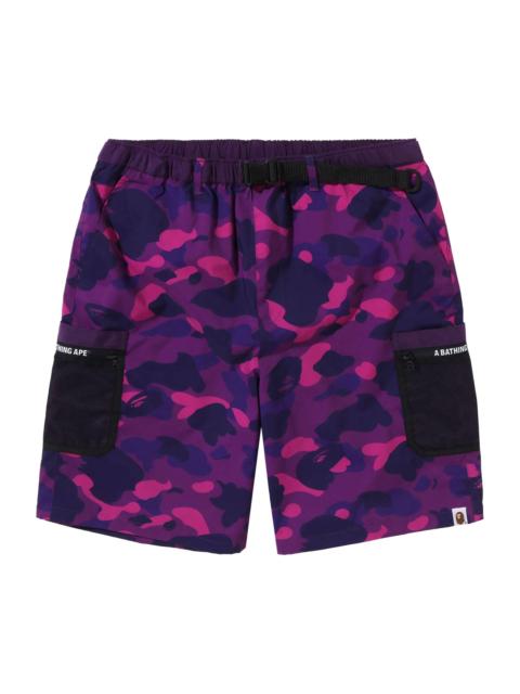 A BATHING APE® BAPE Color Camo Mesh Pocket Shorts 'Purple'