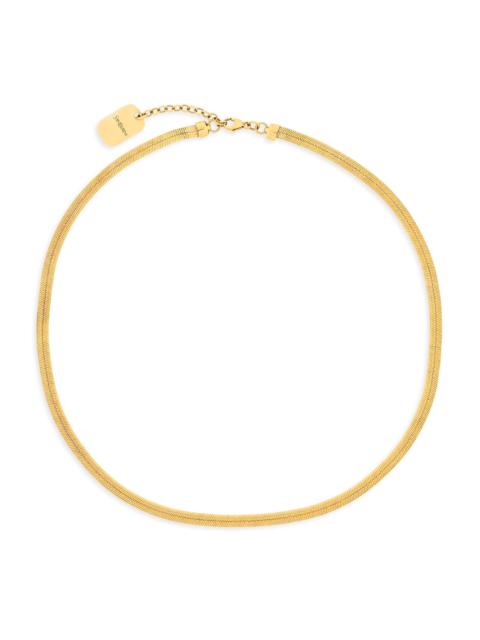 SAINT LAURENT Men's Short Chain Necklace in Metal - Patinated Gold