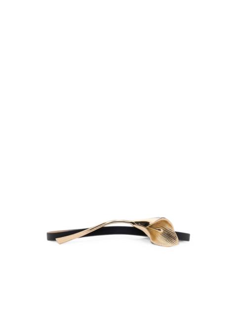 CAROLINA HERRERA Calla Lily leather belt