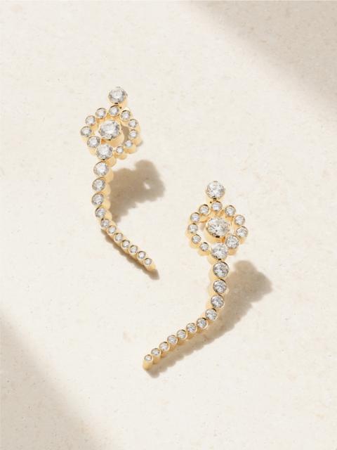 SOPHIE BILLE BRAHE Escargot De Rêve 18-karat Gold Diamond Earrings