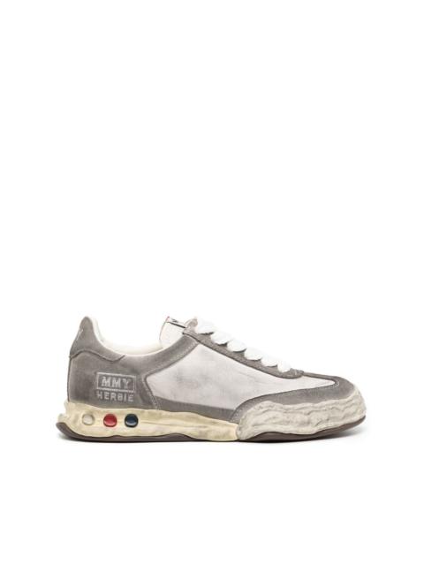 Herbie distressed-effect trainers