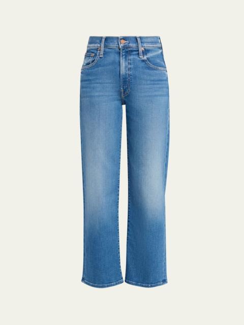 MOTHER The Mid-Rise Rambler Zip Ankle Jeans