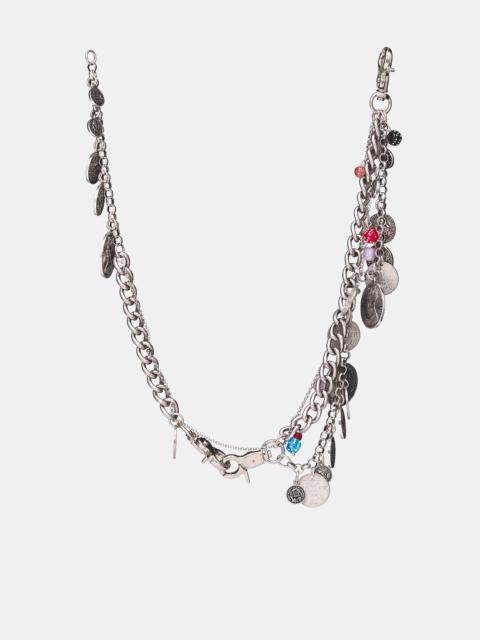 OTTOLINGER Silver Layered Fortune Charm Necklace