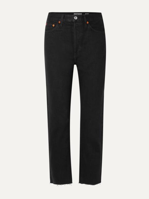 RE/DONE 70s High Rise Stove Pipe Straight-leg Jeans