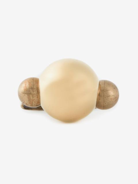 Lanvin round shape double ring
