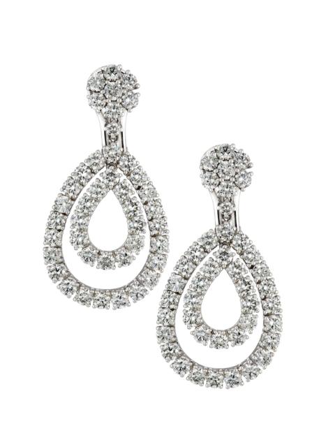 Chopard Women's L'Heure Du Diamant 18K White Gold & 6.75 TCW Diamond Teardrop Earrings - White Gold