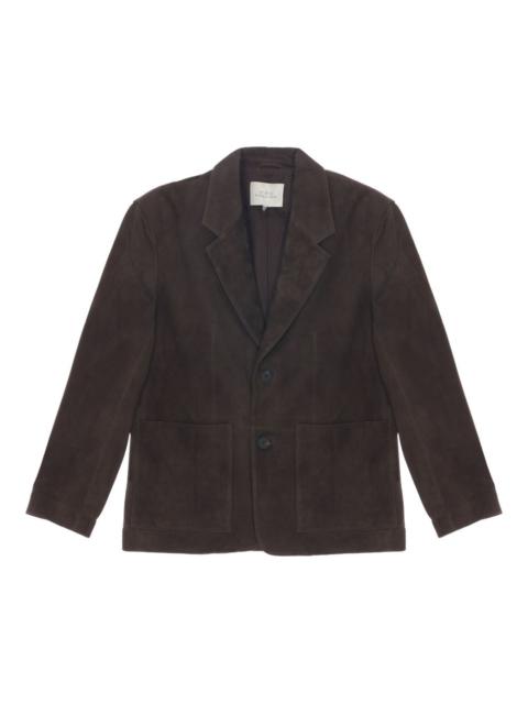 Studio Nicholson Tiko suede patch-pocket blazer
