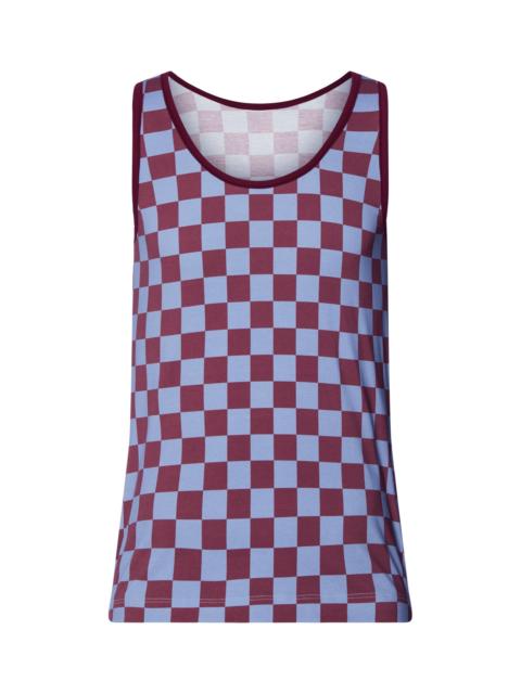 HANRO Arthur Arbesser X Hanro Tartan Cotton Tank Top